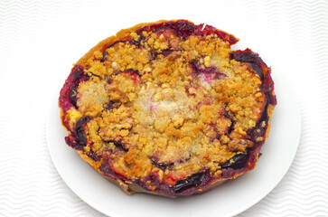 Kuchen Torte Zwetschen Pflaumen ganz 