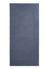 multicolored terry towels, rolled up and stacked on the table