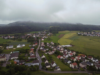 The village farm houses of German houses