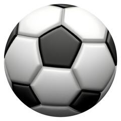 3d soccer ball or football. AI generative.
