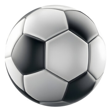 3d soccer ball or football. AI generative.