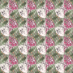 Star shape mosaic seamless background pattern.