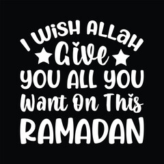 Ramadan Kareem Typography Islamic Design