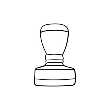 recommend clip art: Rubber stamp line modern creative design