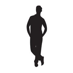 silhouette of a person standing