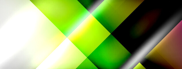 Light and shadow squares and lines abstract background