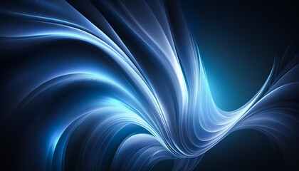Abstract light effect blue texture wallpaper. Blue waves. Generative AI. 