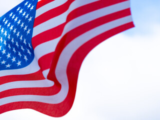 Fototapeta premium United states of America national flag.red white and blue stripes and stars.4th of July ,veteran's day,memorial day,labour day, president's day