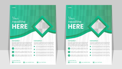 Modern corporate business flyer template design. marketing, business proposal, promotion, advertise, publication template in A4 size