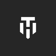 Obraz premium creative TH logo designs