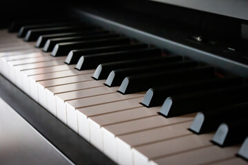 電子ピアノの鍵盤