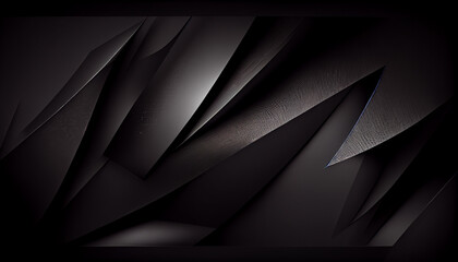 black_gradient_sharp_abstract_background  Ai generated image