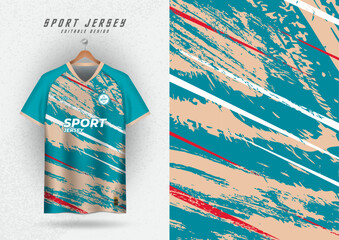 Fototapeta na wymiar Background for sports jersey, soccer jersey, running jersey, racing jersey, pattern, cream and blue.