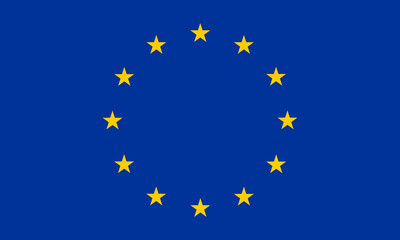 European Union flag. Flag of Europe. Vector illustration