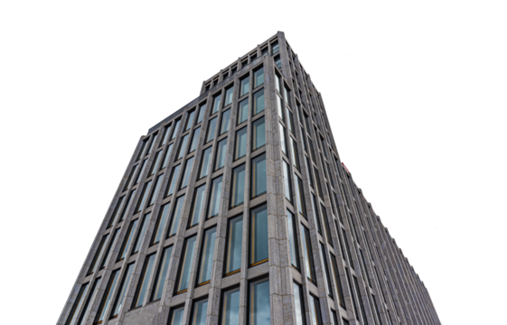 Old building under isolated on a white or transparent background.