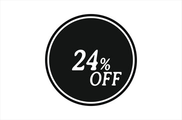 Print24% Off, Sale Discount Banner. Discount offer price, special offer sales promotions. vector template illustration