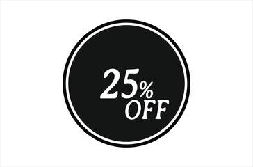 Print25% Off, Sale Discount Banner. Discount offer price, special offer sales promotions. vector template illustration