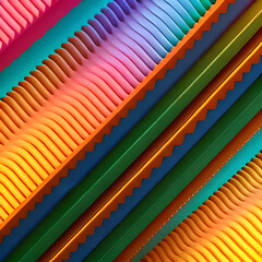 multicolored abstract pattern with stripes. Generative AI