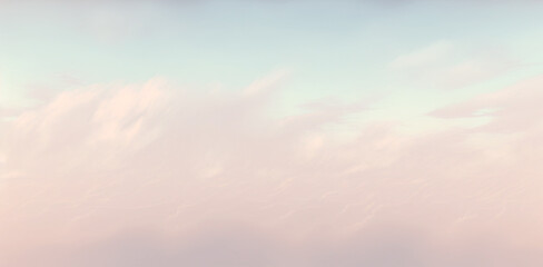 Obraz premium Minimal soft-toned sky background, pastel colors. Generative AI.
