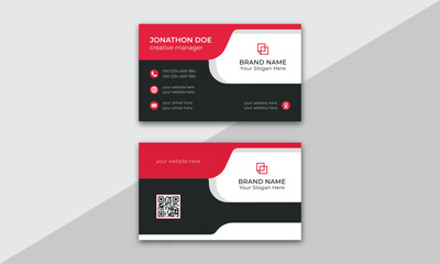 Modern Business Card, Creative and Clean Business Card Template, modern business card template, Luxury business card design template, Personal visiting card, Futuristic business card design.