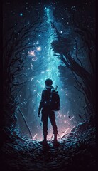 person in the sky Generative Ai