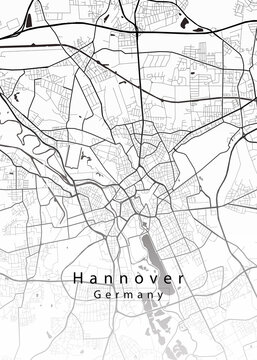 Hannover Germany City Map