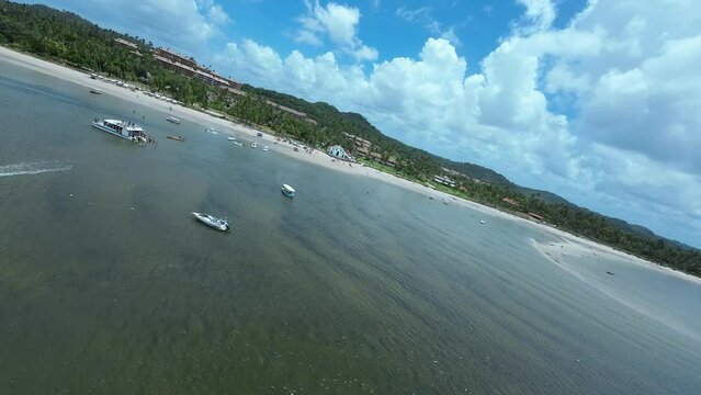 Famous Church At Carneiros Beach In Pernambuco Brazil. Famous Church. Nature Landscape. Background Scenery. Travel Destinations. Carneiros Beach Pernambuco. 