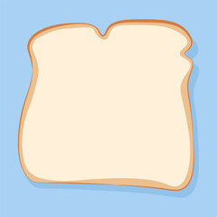 Slice of toasted rectangular bread