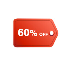 60%off tag