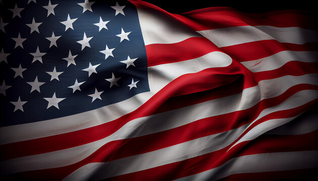 Realistic_flag_for_president_day Ai generated image