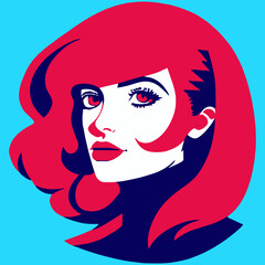 Portrait de femme modern