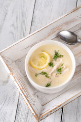 Portion of Avgolemono