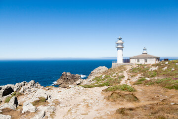 Tourinan lighthouse view, Galicia, Costa da Morte, Spain.