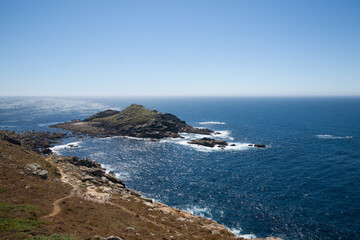 Fototapeta na wymiar Cape Tourinan shoreline landscape, Galicia, Spain