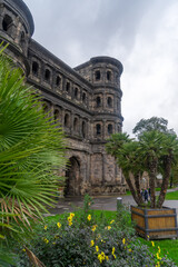Naklejka premium Roman city gate called Porta Nigra in the german city Trier