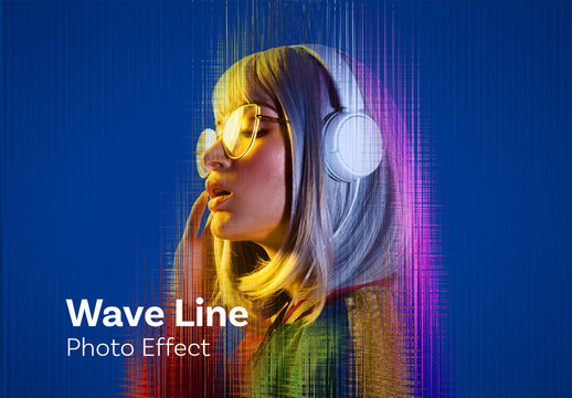 Wave Line Photo Effect