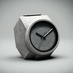 simple concrete watc, decoration, illustration, generative AI