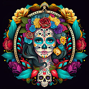 catrina, calaveras, dia de los muertos, calaveras de azucar,