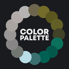 Circular color palette 2023. Vector illustration