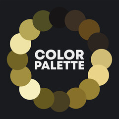 Circular color palette 2023. Vector illustration