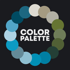 Circular color palette 2023. Vector illustration