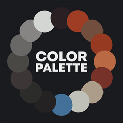 Circular color palette 2023. Vector illustration