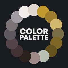 Circular color palette 2023. Vector illustration