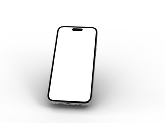 Smartphone frame less blank screen. Mockup generic device.