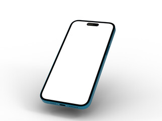 Smartphone frame less blank screen. Mockup generic device.