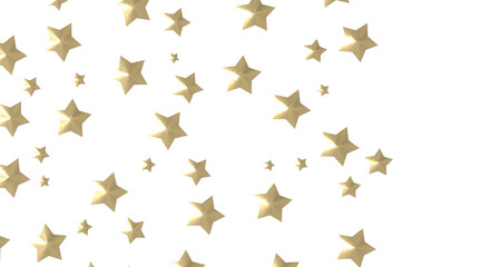 XMAS Stars - stars. Confetti celebration, Falling golden abstract decoration for party, birthday celebrate,