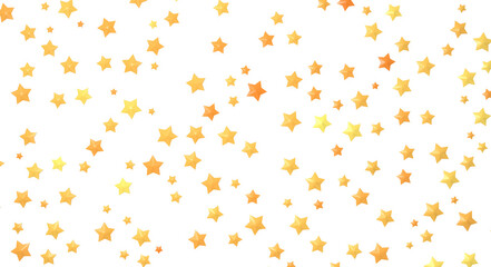 XMAS Stars - Banner with golden decoration. Festive border with falling glitter dust and stars.