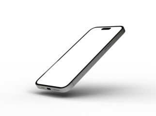 Mockup - realistic smartphone template mockup for user experience presentation. Stylish concept design for websites, applications and landing pages.