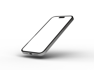 Mockup - realistic smartphone template mockup for user experience presentation. Stylish concept design for websites, applications and landing pages.