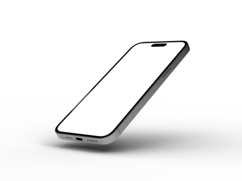 Mockup - realistic smartphone template mockup for user experience presentation. Stylish concept design for websites, applications and landing pages.